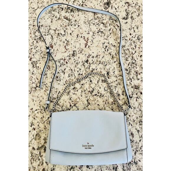 Kate Spade RETAIL $279 | Greer Leather Crossbody Bag | Color: Ocean Blue - Picture 5 of 16